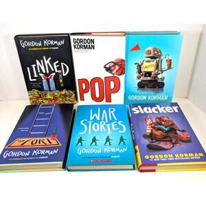 Lot of 6 GORDON KORMAN's Children Books Series HC~Slaker~Ungifted~Linked~Pop